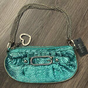Y2K Guess Chain Shoulder Green Bag